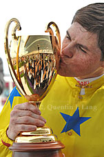 Craig Williams with the Caulfield Cup